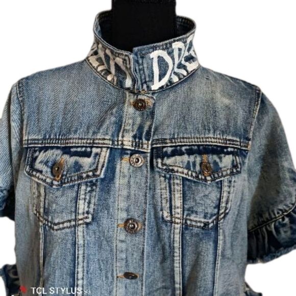 OOAK Wren & Glory" Dream Baby Dream" Custom Jean Jacket - Picture 14 of 14